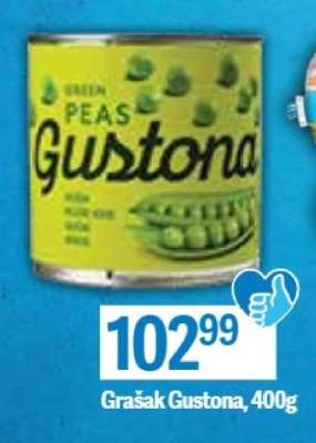 Grašak Gustona, 400g