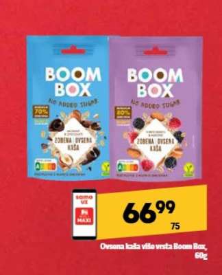 Ovsena kaša više vrsta Boom Box , 60g