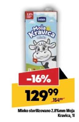 Mleko sterilizovano 2.8 mm Moja kravica 1L