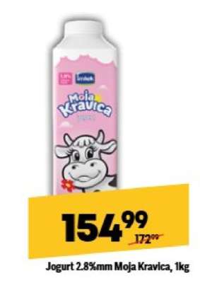 Jogurt 2.8%mm Moja kravica, 1kg