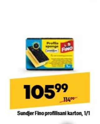 Sundjer Fino profilisani karton, 1/1