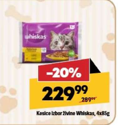 Kesice izbor živine Whiskas 4x85g