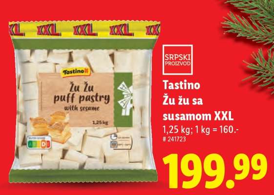 Tastino Žu žu sa susamom XXL