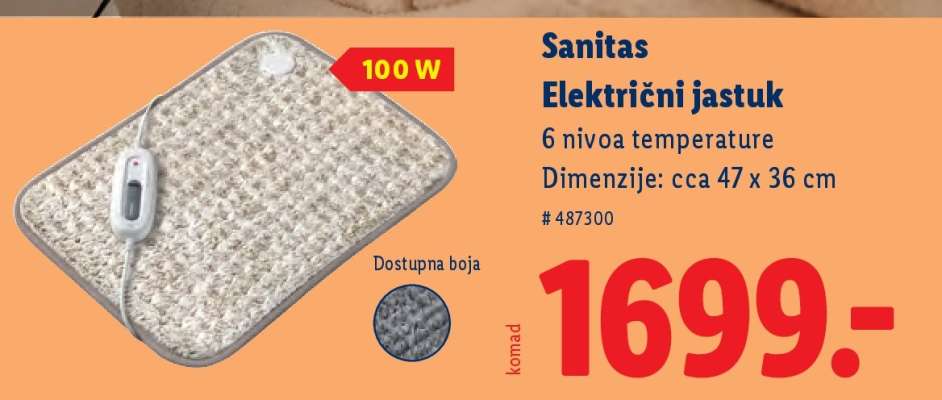 Sanitas Električni jastuk
