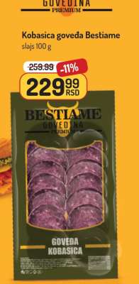 Kobasica goveđa Bestiame