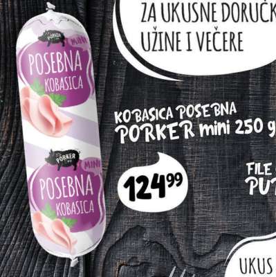 Kobasica Posebna Porker Mini 250g
