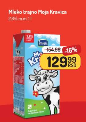 Mleko trajno Moja Kravica