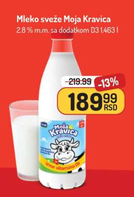 Mleko sveže Moja Kravica