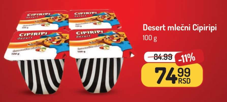 Desert mlečni Cipiripi
