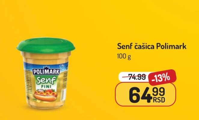 Senf čašica Polimark