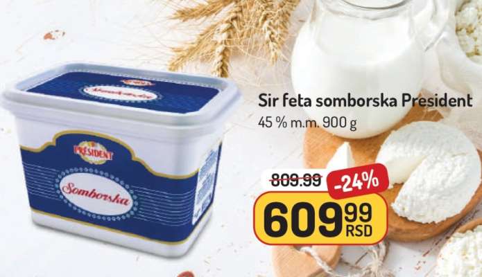 Sir feta somborska President