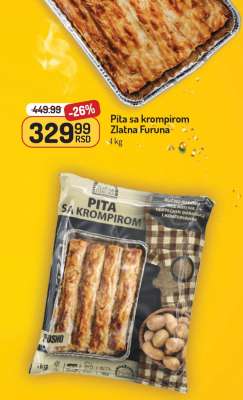 Pita sa krompirom Zlatna Furuna