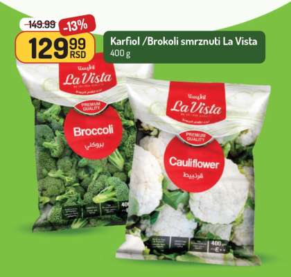 Karfiol / Brokoli smrznuti La Vista