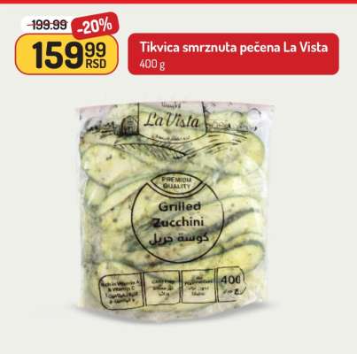 Tikvica smrznuta pečena La Vista