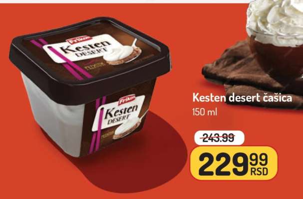 Kesten desert čašica