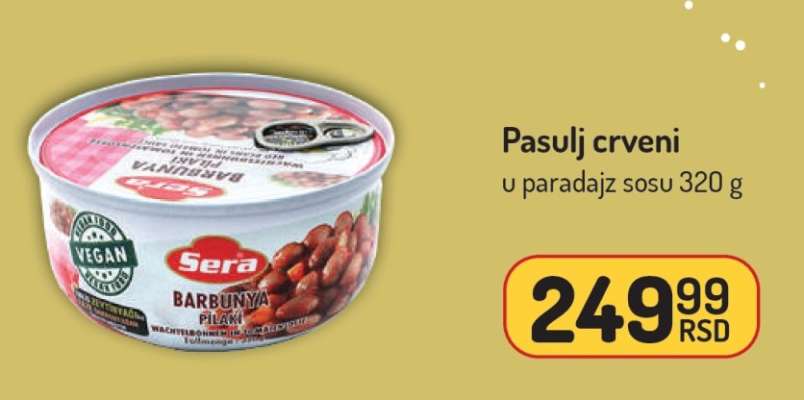 Pasulj crveni u paradajz sosu 320 g