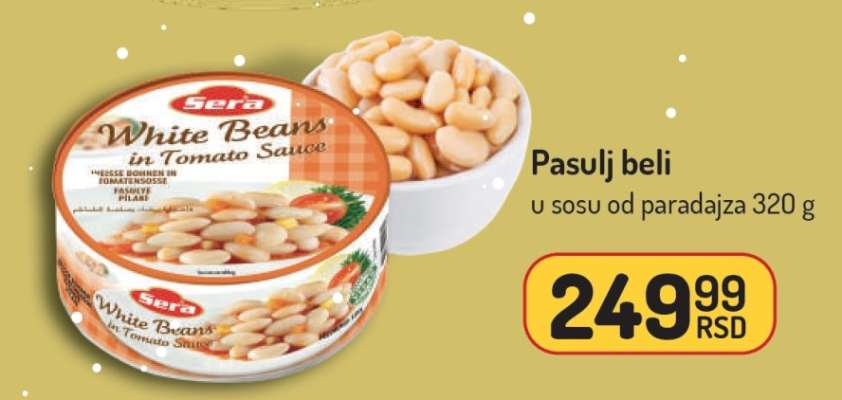 Pasulj beli u sosu od paradajza 320 g