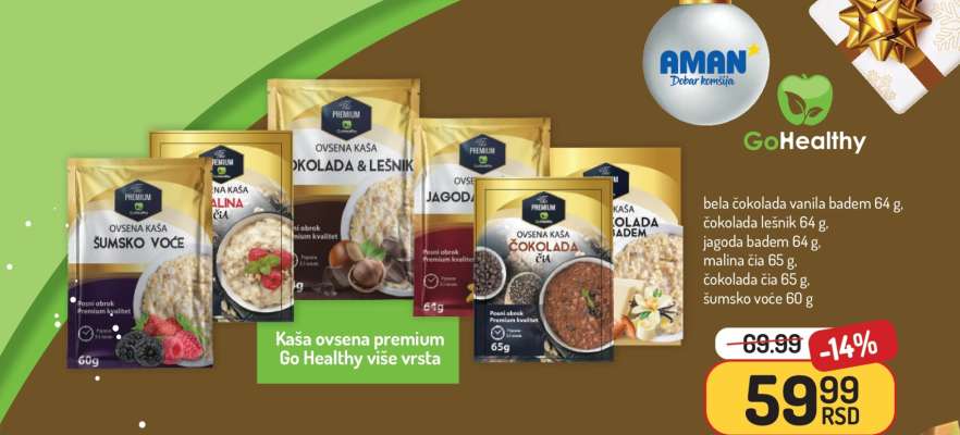 Kaša ovsena premium Go Healthy