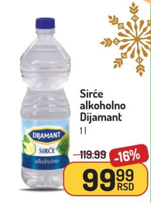 SIRĆE alkoholno Dijamant