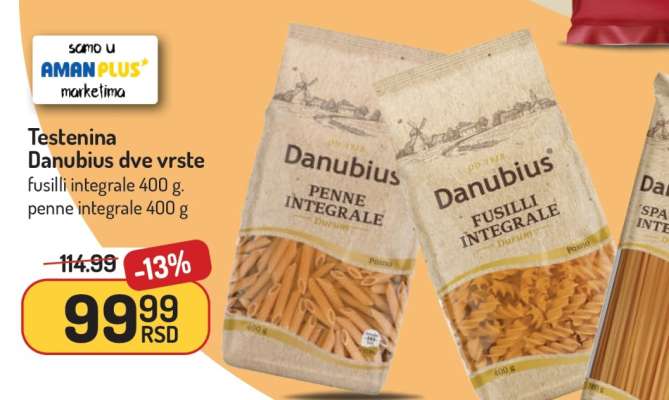 Testenina Danubius dve vrste