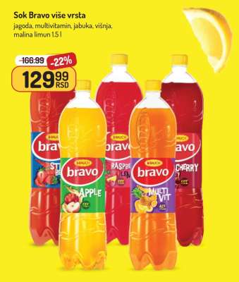 Sok Bravo više vrsta