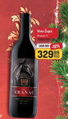 Vino Župa - Vranac 1l