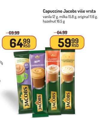 Cappuccino Jacobs više vrsta