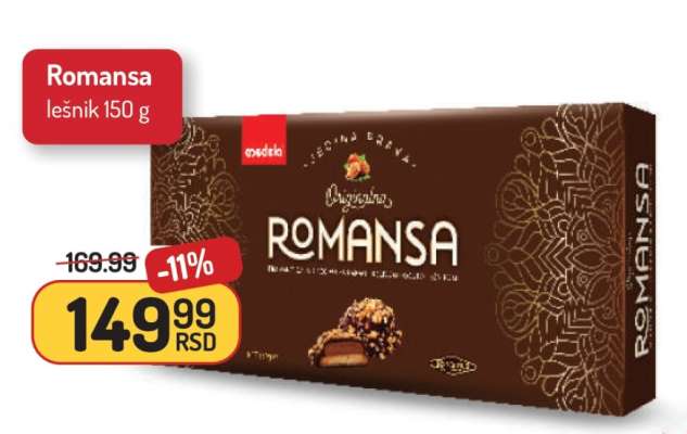 Romansa lešnik 150 g
