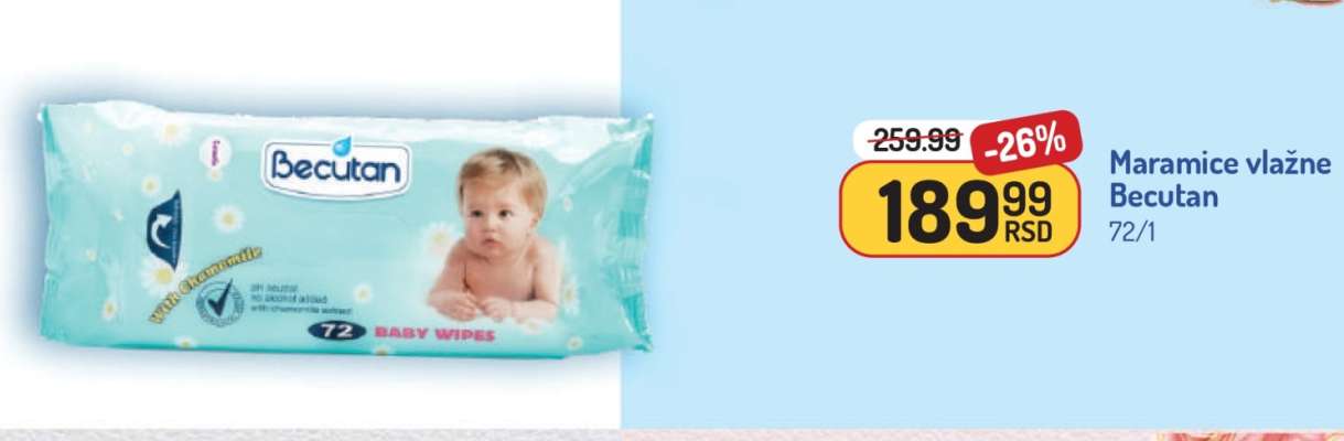 Maramice vlažne Becutan