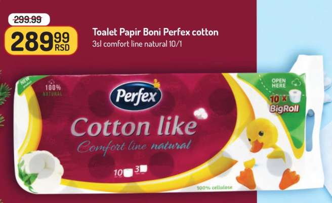 Toalet Papir BONI PERFEX COTTON