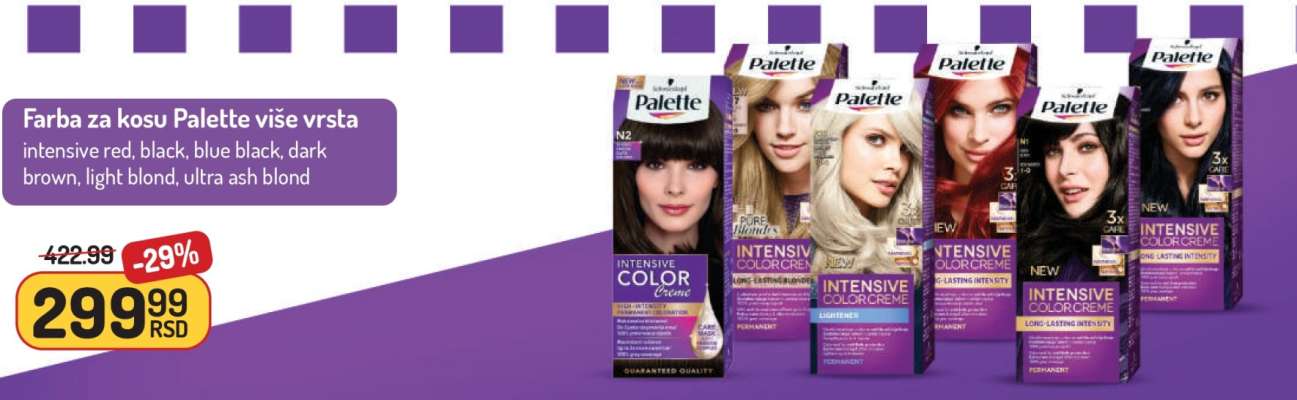 Farba za kosu Palette