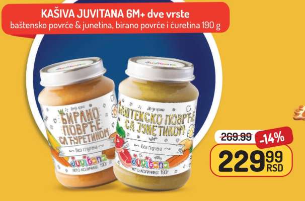 KAŠIVA JUVITANA 6M+ dve vrste