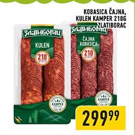 Kobasica Čajna, Kulen Kamper 210g Zlatiborac