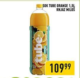 Sok Tube Orange 1,5L Knjaz Miloš