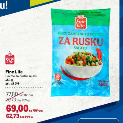 Fine Life Povrće za rusku salatu