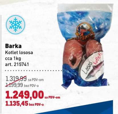 Barka Kotlet lososa
