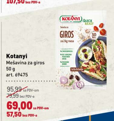 Kotanyi Mešavina za giros