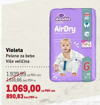 Violeta Pelene za bebe