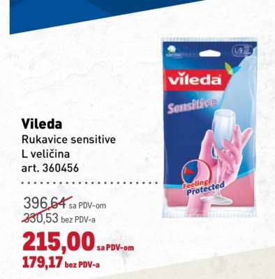 Vileda rukavice sensitive