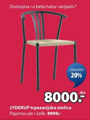 JYDERUP TRPEZARIJSKA STOLICA