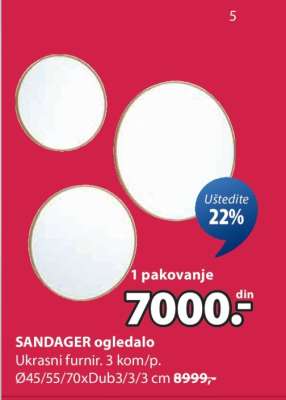 SANDAGER OGLEDALO