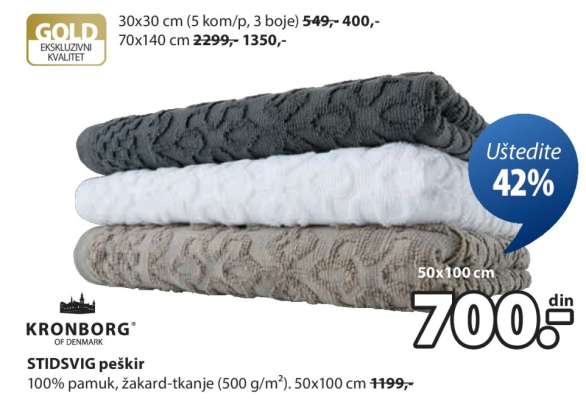 KRONBORG STIDSVIG PEŠKIR