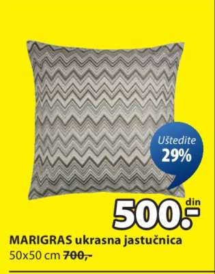 MARIGRAS ukrasna jastučnica