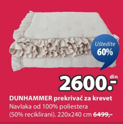 DUNHAMMER PREKRIVAČ ZA KREVET