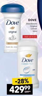 DOVE Dezodorans Original Classic 50ml