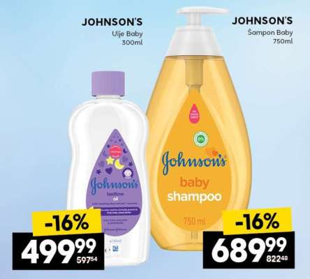 JOHNSON'S Ulje Baby 300ml
