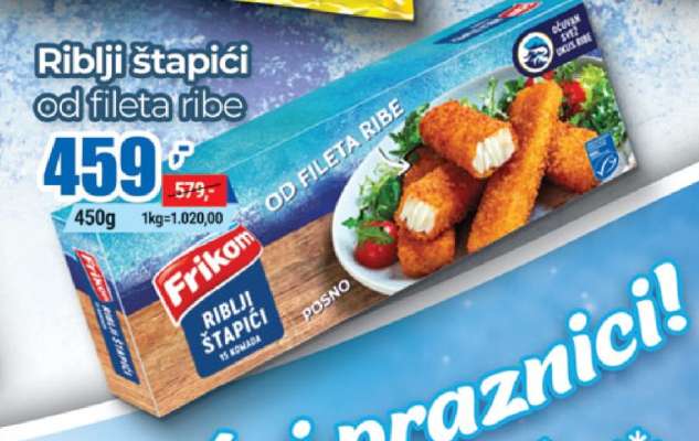 Riblji štapići od fileta ribe