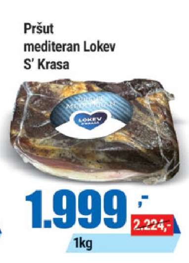 Pršut mediteran Lokev S' Krasa