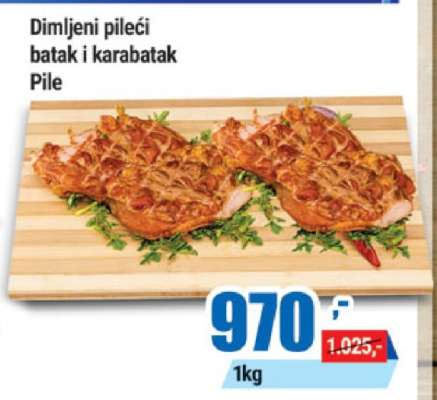 Dimljeni pileći batak i karabatak