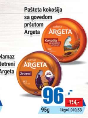 Pašteta kokošija sa govedom pršutom Argeta